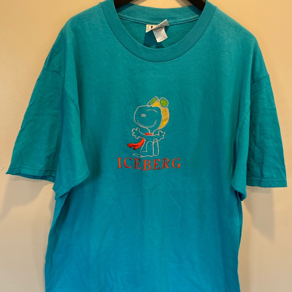 Vintage iceberg snoopy tee xl blue